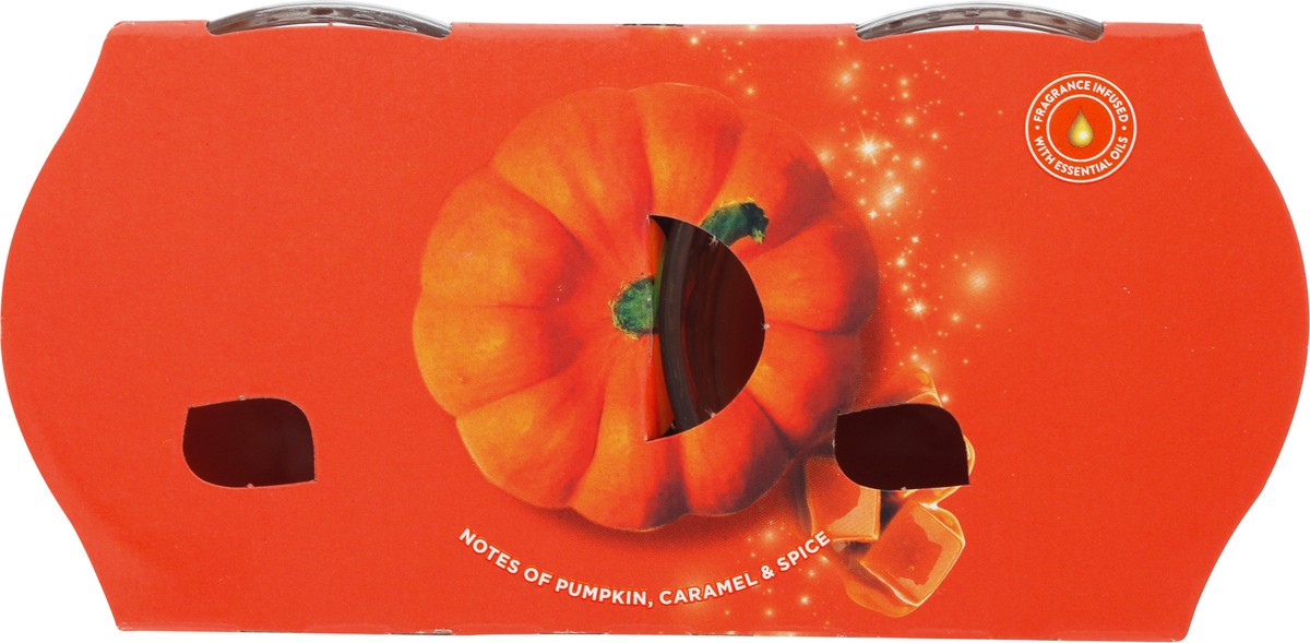 slide 3 of 9, Glade Candle, Pumpkin Spice Things Up, Twin Scented Candle, 2 x 3.4 oz, 6.8 oz