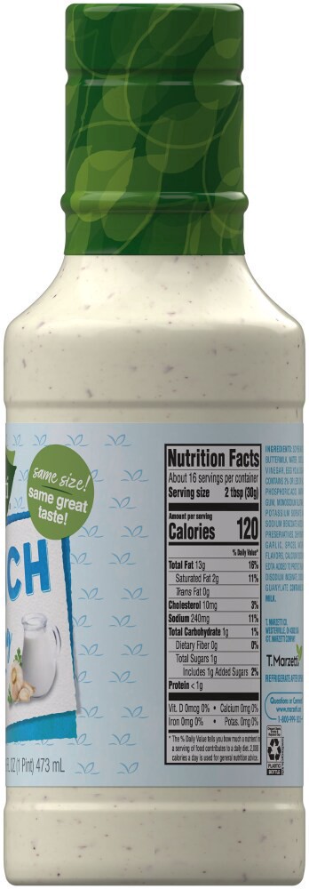 slide 3 of 4, Marzetti Ranch Dressing, 16 fl oz