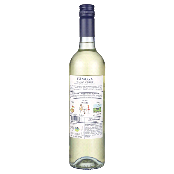 slide 2 of 5, Famega White Vinho Verde Wine, 750 ml