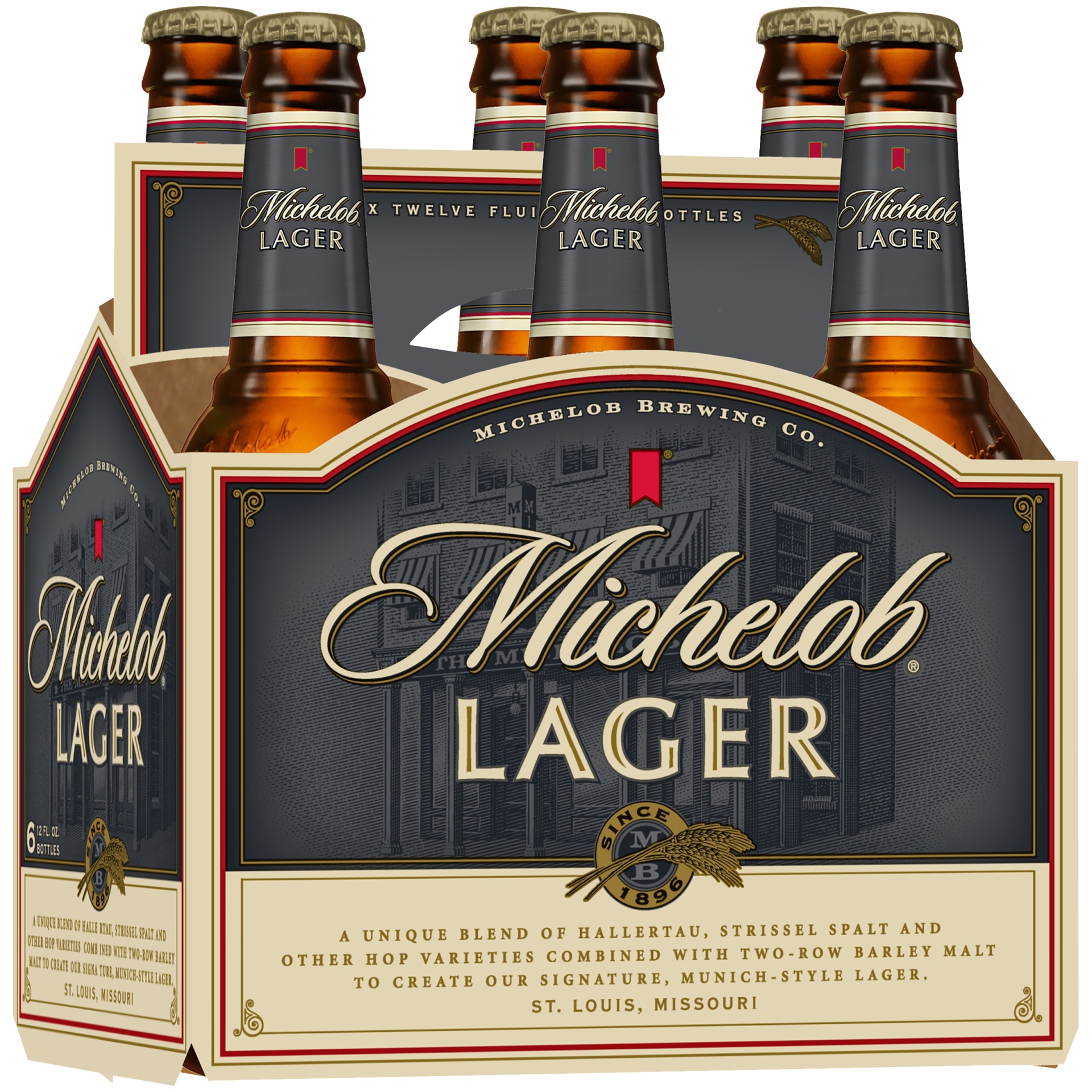 slide 1 of 1, Michelob Lager, 5% ABV, 6 ct; 12 oz