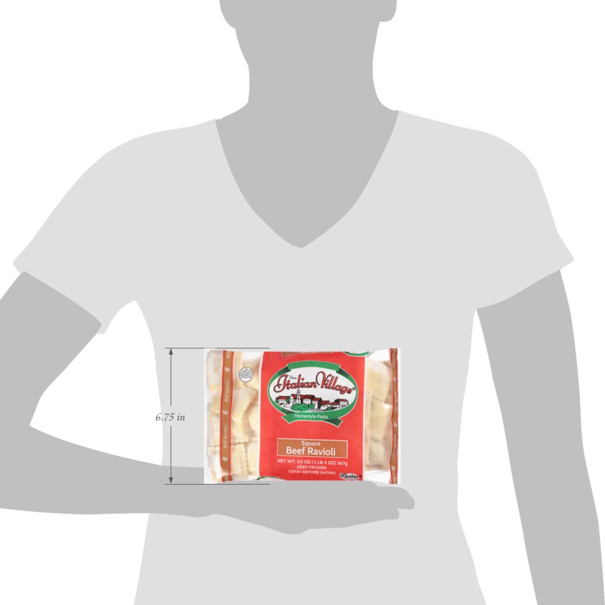 slide 7 of 14, Gina Italian Village Beef Ravioli, 20 oz