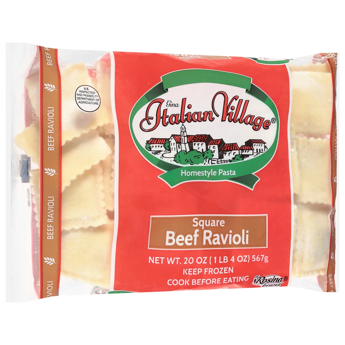slide 4 of 14, Gina Italian Village Beef Ravioli, 20 oz