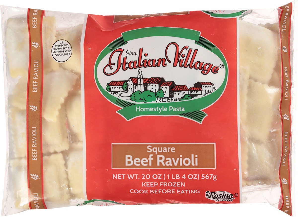 slide 8 of 14, Gina Italian Village Beef Ravioli, 20 oz