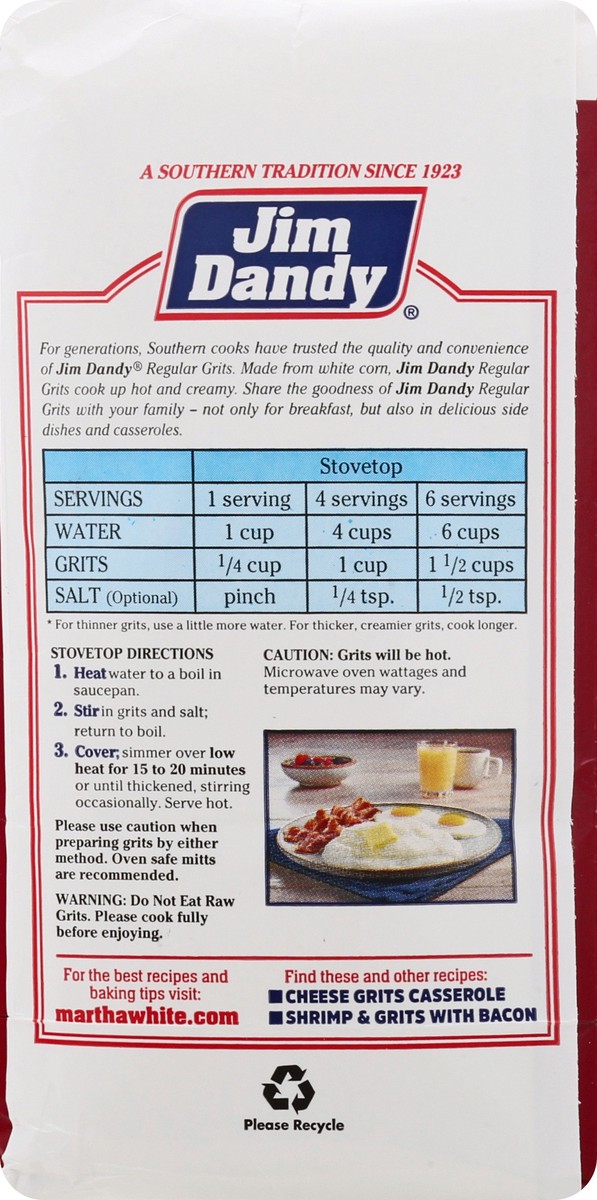 slide 10 of 13, Jim Dandy Enriched Regular Grits 32 oz, 32 oz