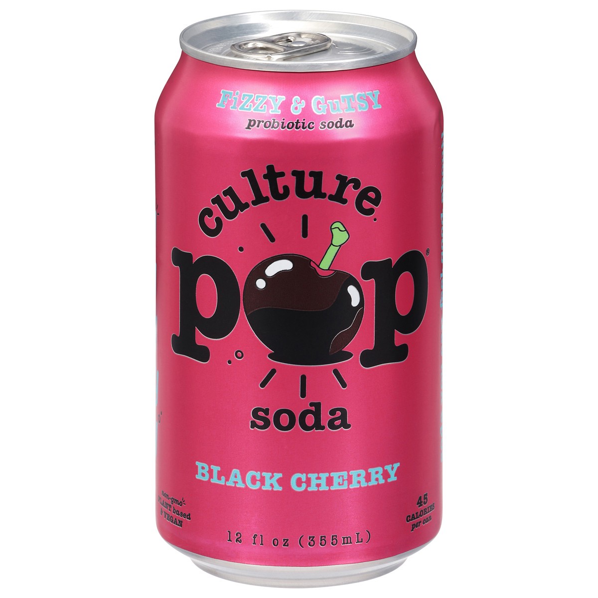 slide 1 of 13, Culture Pop Black Cherry Probiotic Soda 12 fl oz, 12 fl oz