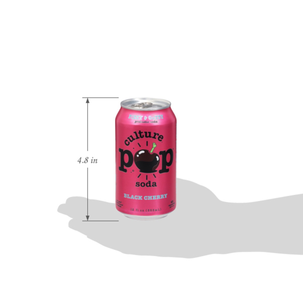 slide 4 of 13, Culture Pop Black Cherry Probiotic Soda 12 fl oz, 12 fl oz