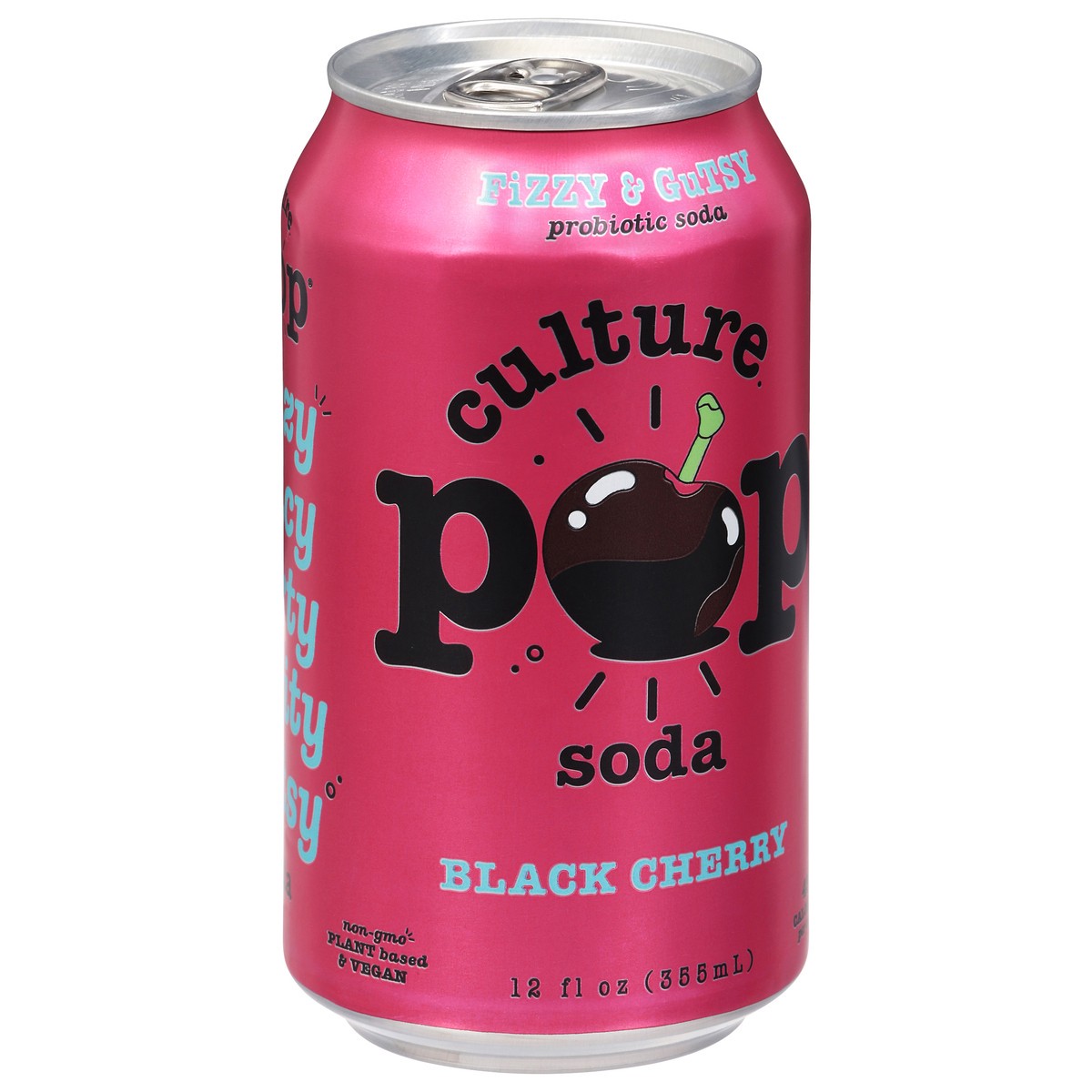 slide 5 of 13, Culture Pop Black Cherry Probiotic Soda 12 fl oz, 12 fl oz