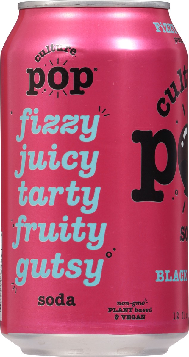 slide 9 of 13, Culture Pop Black Cherry Probiotic Soda 12 fl oz, 12 fl oz