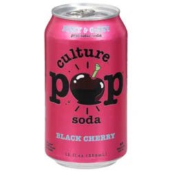 Culture Pop Black Cherry Probiotic Soda 12 fl oz