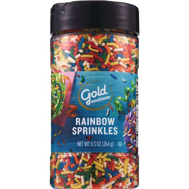slide 1 of 1, GOLD EMBLEM Wm Rainbow Sprinkles, 9.3 oz
