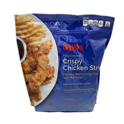 Hy-vee Crispy Chicken Fully Cooked Chicken Breast Strip Fritters With Rib Meat