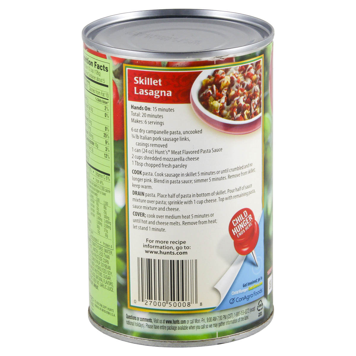slide 2 of 4, Hunt's Meat Pasta Sauce, 24 oz, 24 oz