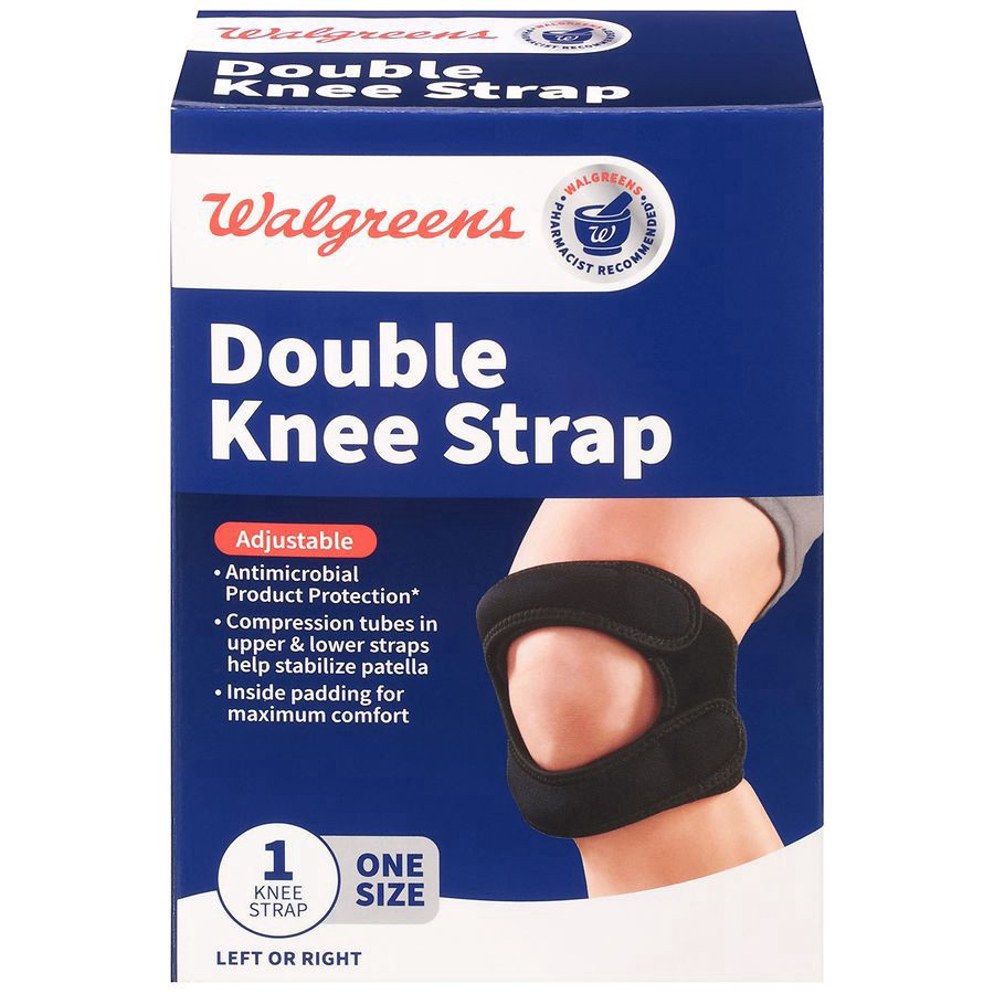 slide 1 of 3, Walgreens Double Knee Strap One Size, 1 ct