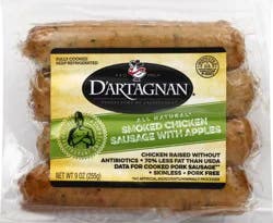 D'Artagnan Smoked Chicken Sausage with Apples - 9 oz