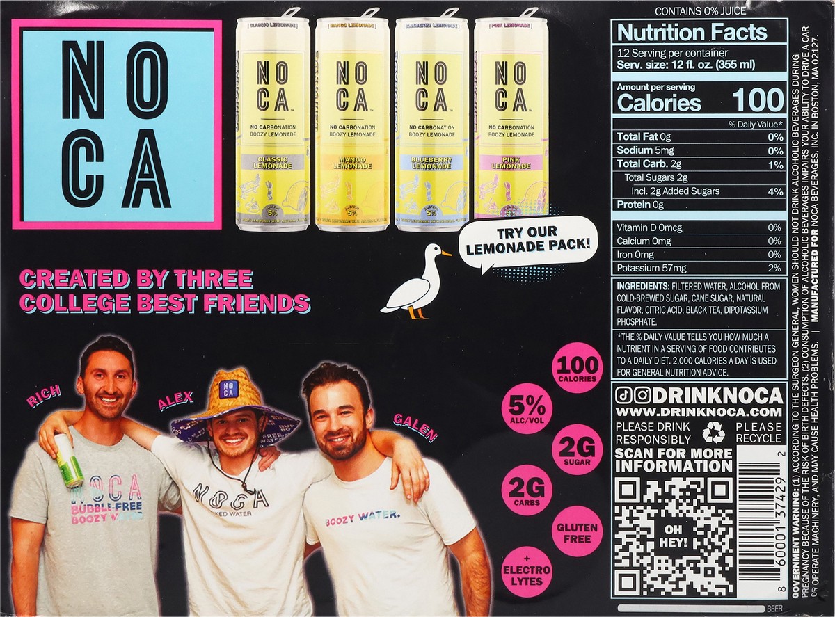 slide 9 of 14, NOCA Too Turnt Tea - 12pk/12oz Cans, 12 ct; 12 oz