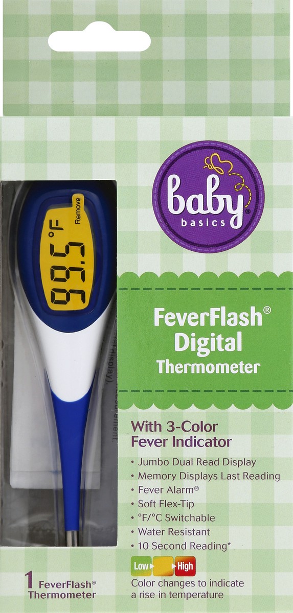 slide 1 of 8, Baby Basics Digital Quick Read Thermometr, 1 ct