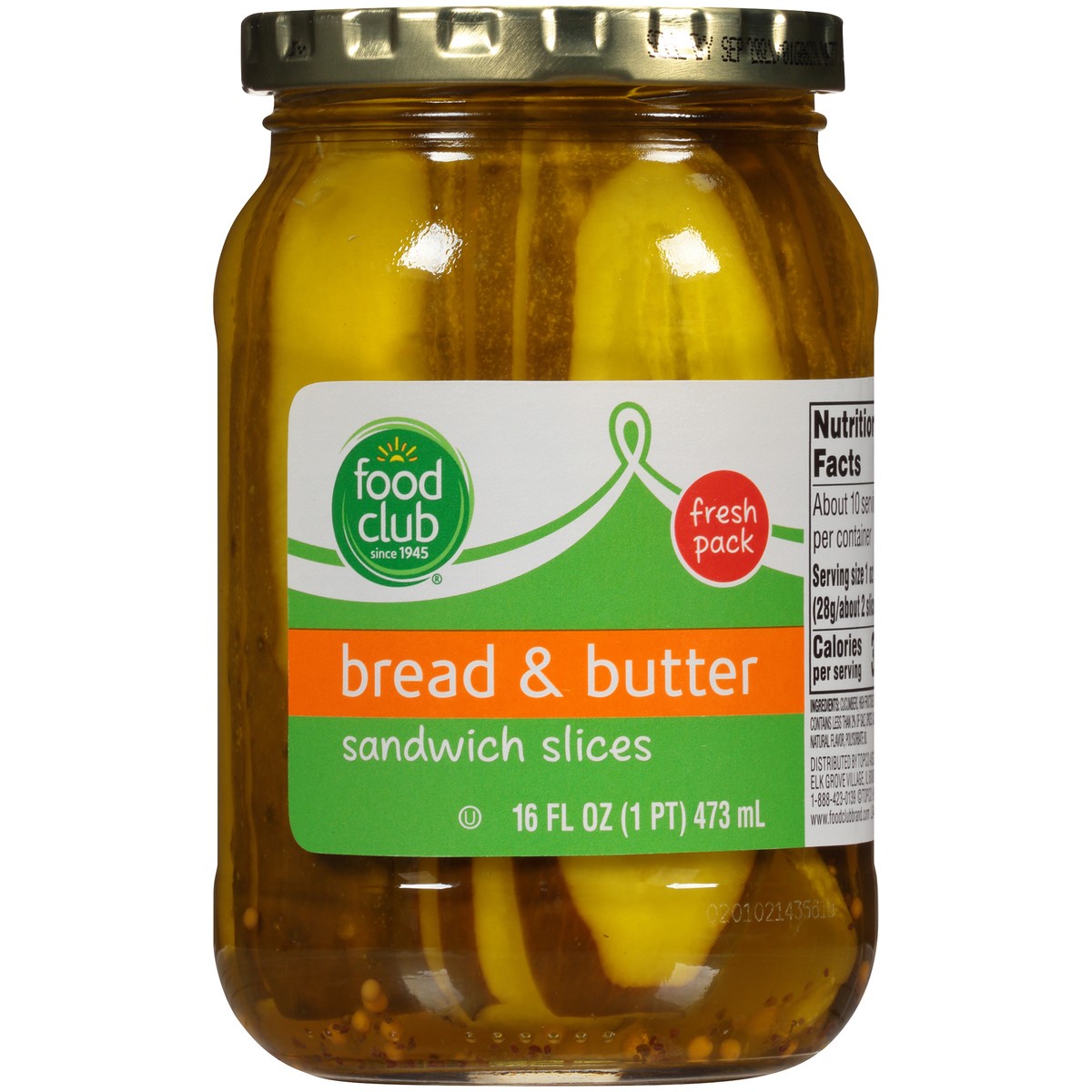 slide 5 of 10, Food Club Bread & Butter Pickle Slices, 16 oz