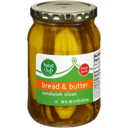 Food Club Bread & Butter Pickle Slices