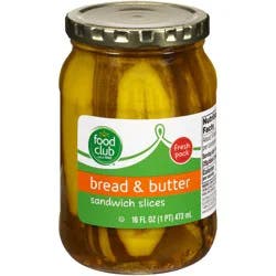Food Club Bread & Butter Pickle Slices