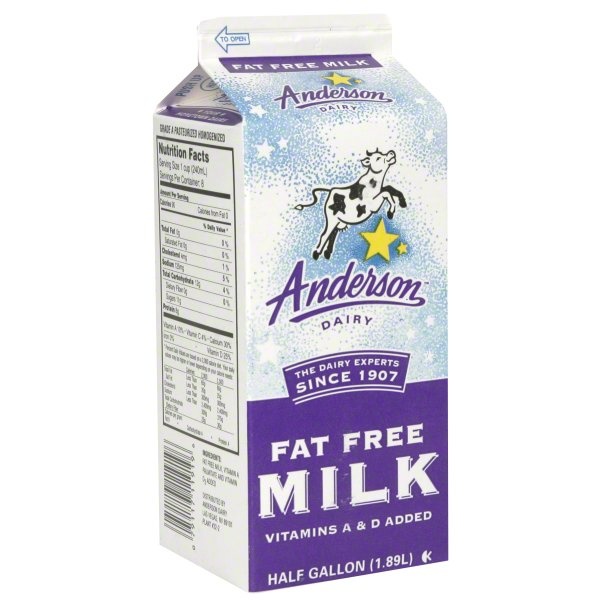 slide 1 of 1, AE Dairy Fat Free Milk, 64 oz