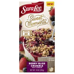 Sara Lee  Fruit Cobbler Sweet Moments 2CT BERRY BLISS CRUMBLE 8CT/10OZ