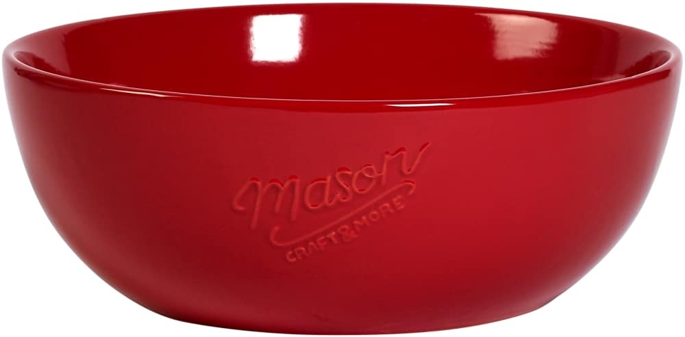 slide 1 of 1, Mason Craft And More Ceramic Serving Bowl - Red, 1 ct