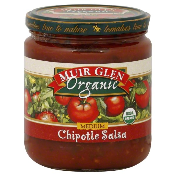 slide 1 of 1, Muir Glen Salsa Chipolte Medium Organic, 16 oz