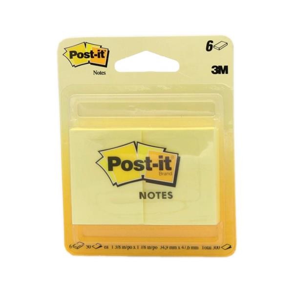 slide 1 of 1, 3M Post It Mini Note 6 Pk, 6 ct