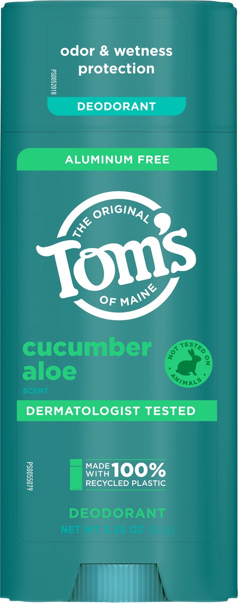 slide 7 of 11, Tom's of Maine Tom’s of Maine Cucumber Aloe Natural Deodorant for Women and Men, Aluminum Free, 3.25 Oz., 3.25 oz