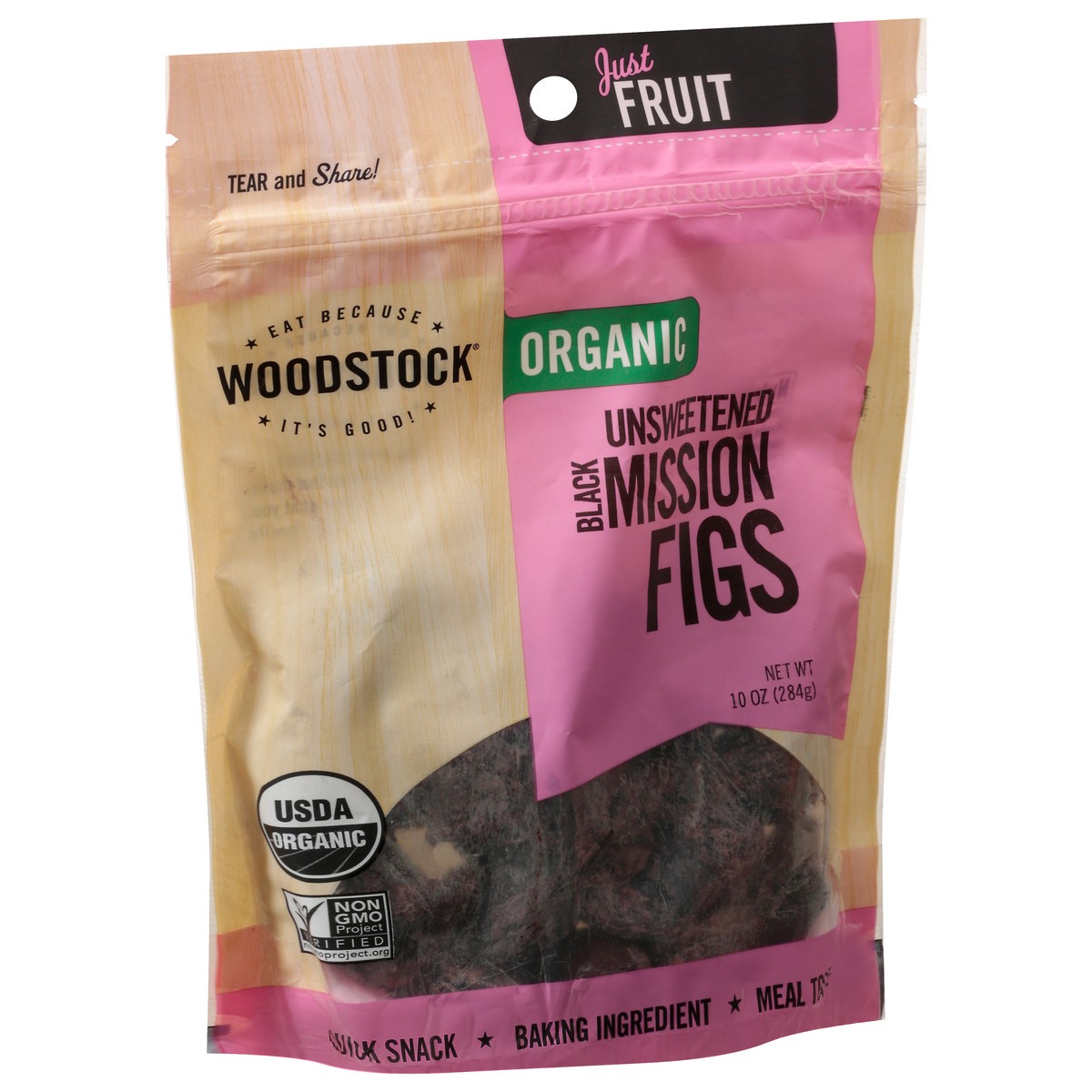 slide 6 of 9, Woodstock Organic Mission Black Unsweetened Figs 10 oz, 10 oz