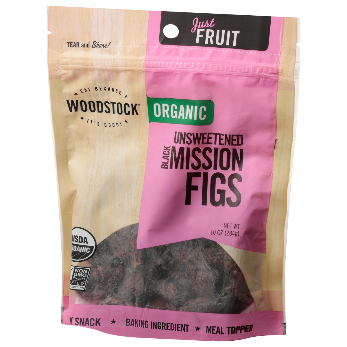 slide 7 of 9, Woodstock Organic Mission Black Unsweetened Figs 10 oz, 10 oz