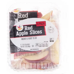 Giant Red Apple Slices - 6 ct