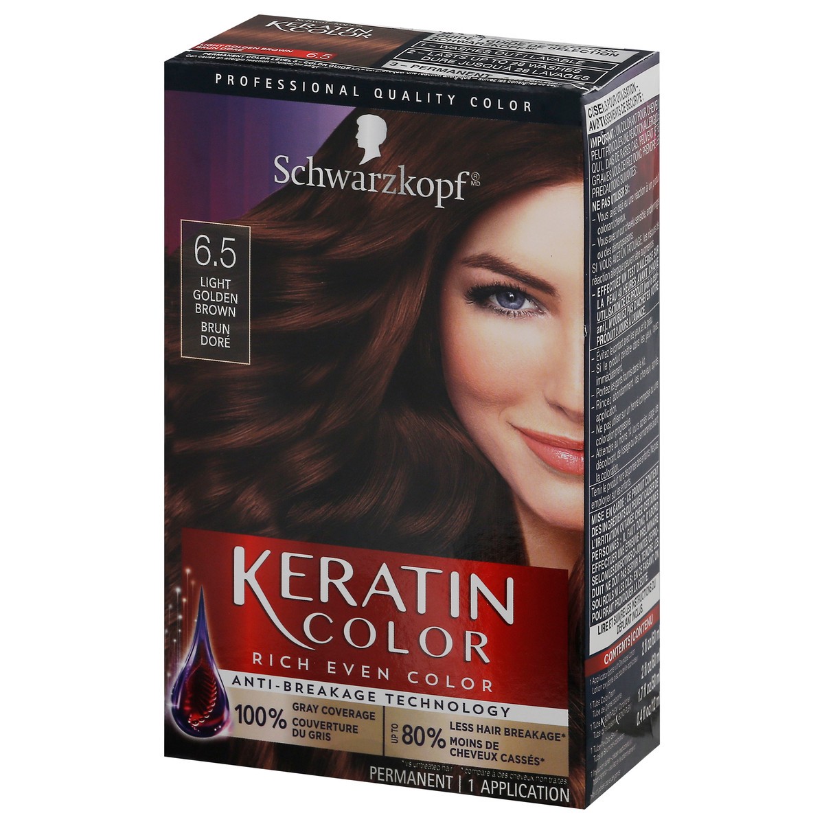 slide 6 of 9, Schwarzkopf Light Golden Brown 6.5 Permanent Hair Color 1 ea, 6.10 fl oz