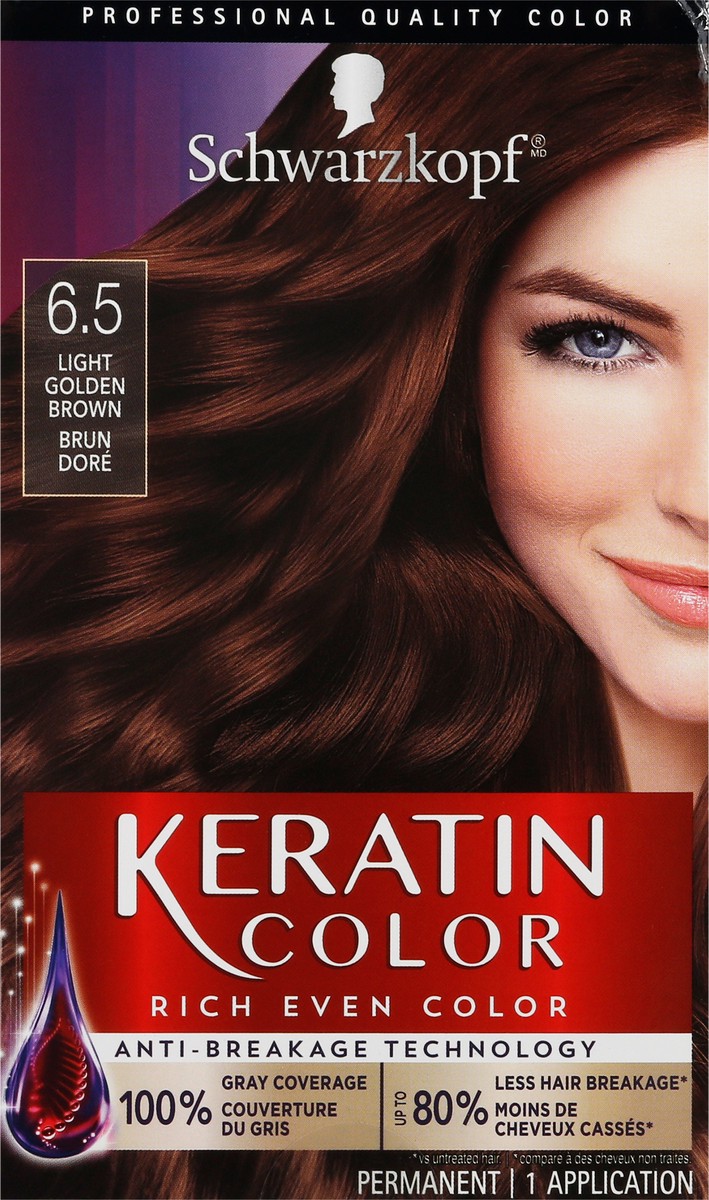 slide 1 of 9, Schwarzkopf Light Golden Brown 6.5 Permanent Hair Color 1 ea, 6.10 fl oz