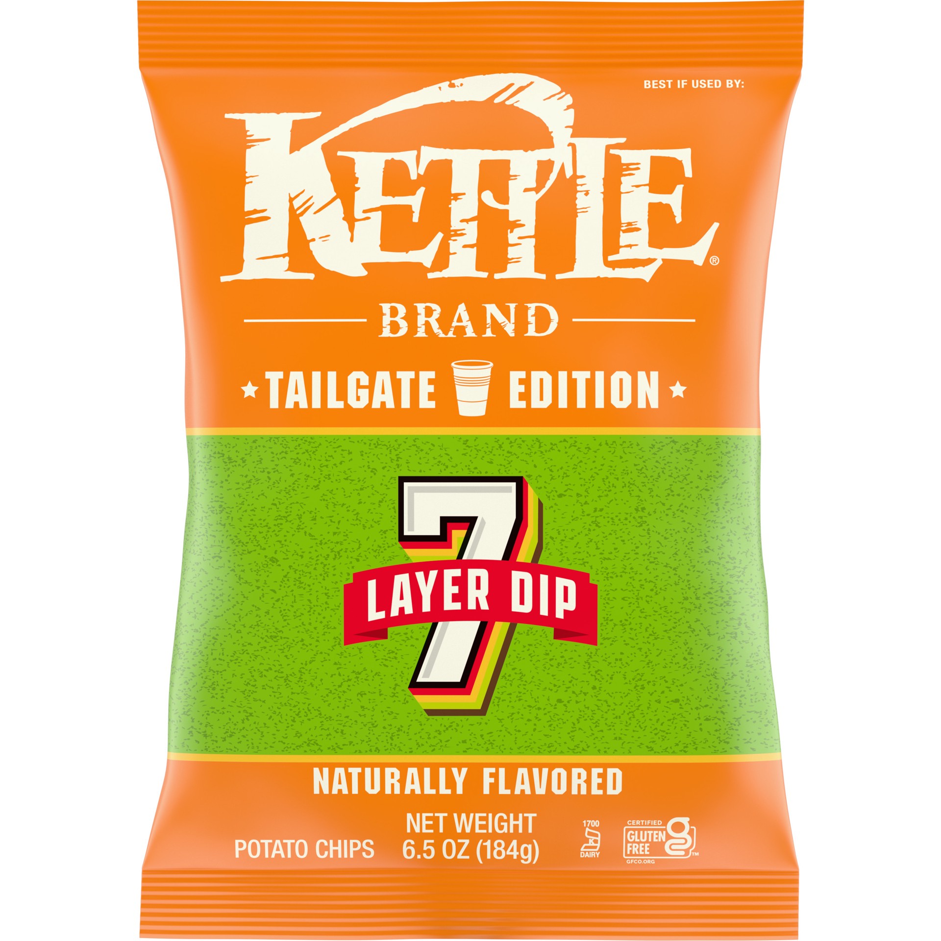 slide 1 of 5, Kettle Brand Potato Chips, 7 Layer Dip Chips, 6.5oz, 6.5 oz