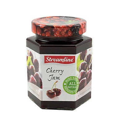 slide 1 of 1, Streamline Reduced Sugar All Natural Cherry Jam, 14 oz