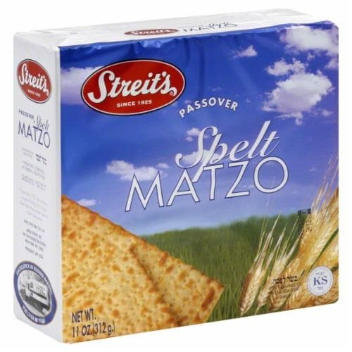 slide 1 of 1, Streit's Spelt Matzo, 11 oz