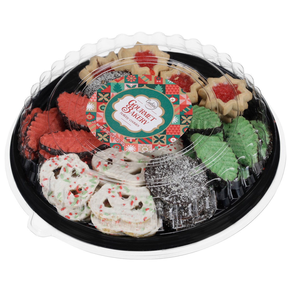 slide 3 of 4, Cookies United Gourmet Bakery Holiday Cookies 20 oz, 20 oz
