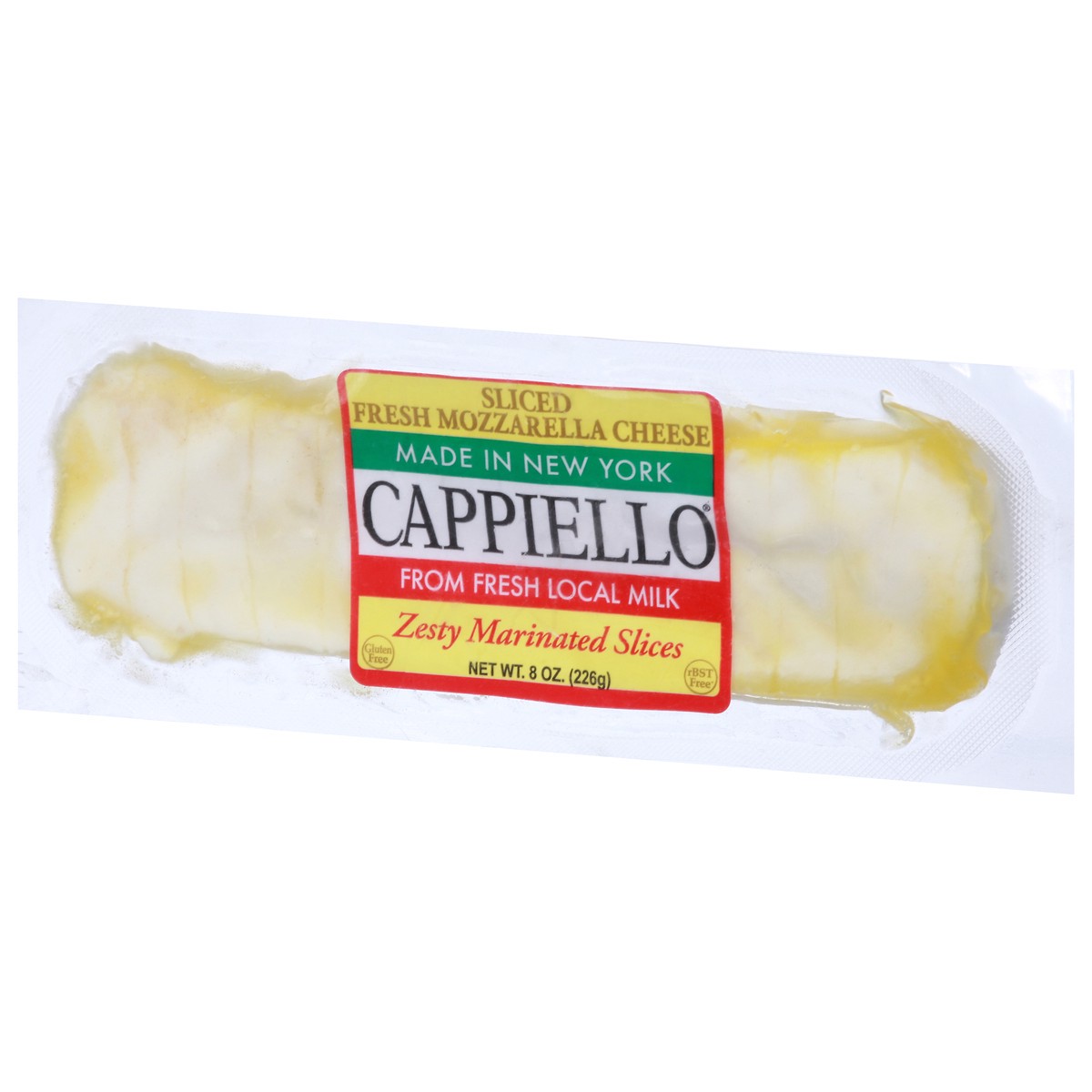 Cappiello Zesty Marinated Fresh Mozzarella Sliced Cheese 8 oz 8 oz Shipt