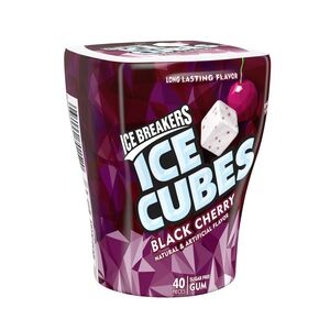 slide 1 of 1, Ice Breakers Ice Cubes Sugar Free Black Cherry Gum, 40 Pieces, 3.24 Ounces, 3.369 oz
