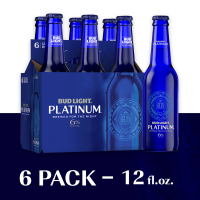 slide 13 of 22, Bud Light Platinum Beer, 6 Pack Beer, 12 FL OZ Bottles, 72 fl oz