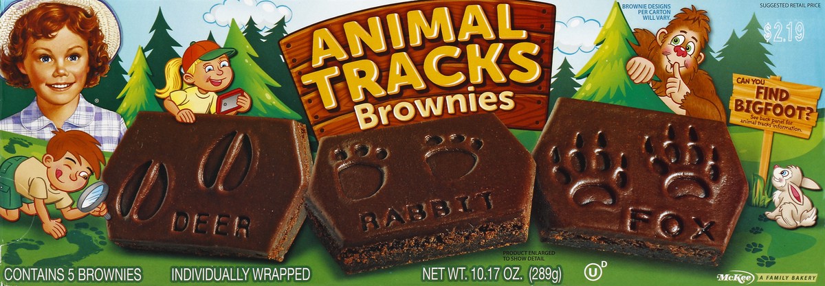 slide 4 of 4, Little Debbie Animal Tracks Brownies, 10.17 oz