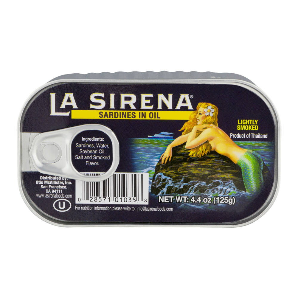 slide 1 of 4, La Sirena Sardines With Oil, 4.25 oz