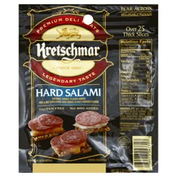 Kretschmar Premium Deli Pre-Sliced Hard Salami, 5 oz