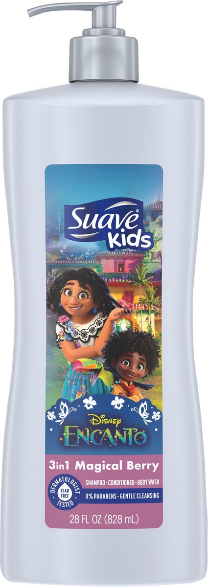 slide 3 of 6, Suave Kids 3 in 1 Encanto Magical Berry, 28 oz, 28 oz