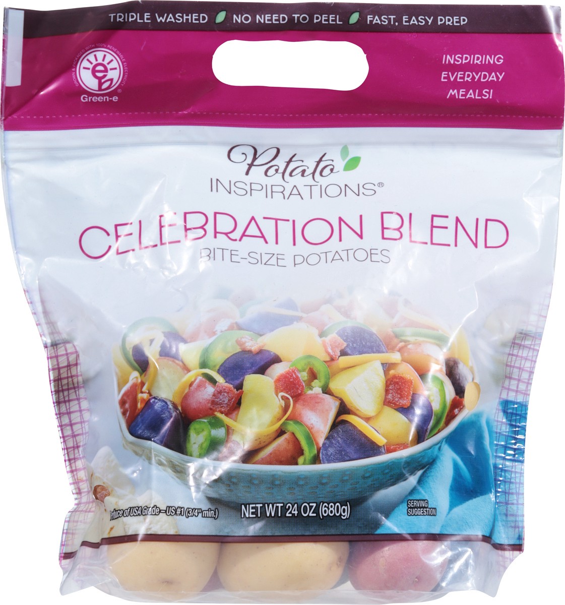 slide 4 of 12, Potato Inspirations Celebration Blend Bite-Size Potatoes 24 oz, 24 oz