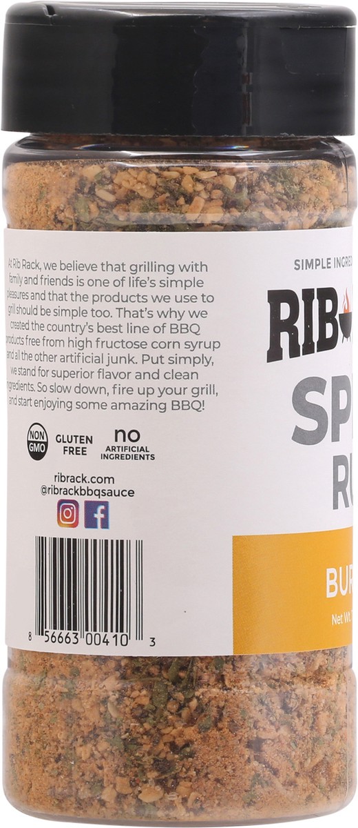 slide 10 of 12, Rib Rack Burger Spice Rub 7 oz, 5.5 oz