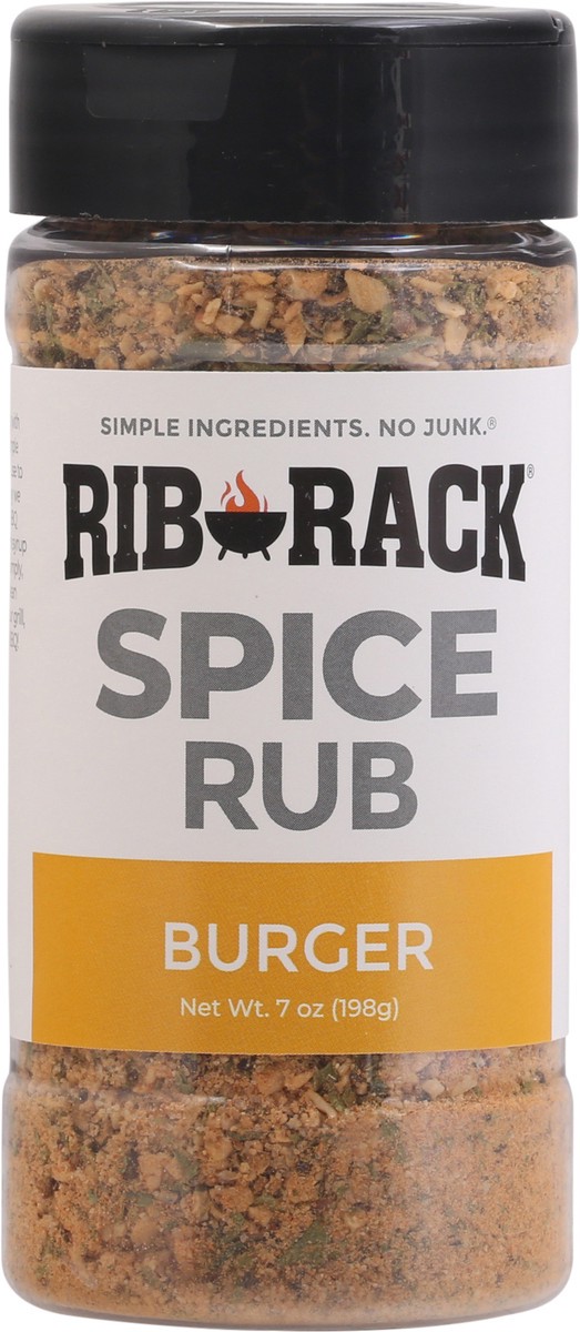 slide 1 of 12, Rib Rack Burger Spice Rub 7 oz, 5.5 oz