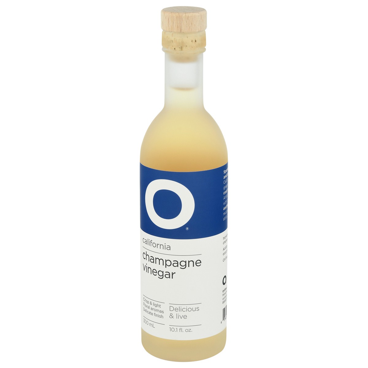 slide 3 of 9, O California Champagne Vinegar 300ml (10.1oz) Glass, 10.1 fl oz