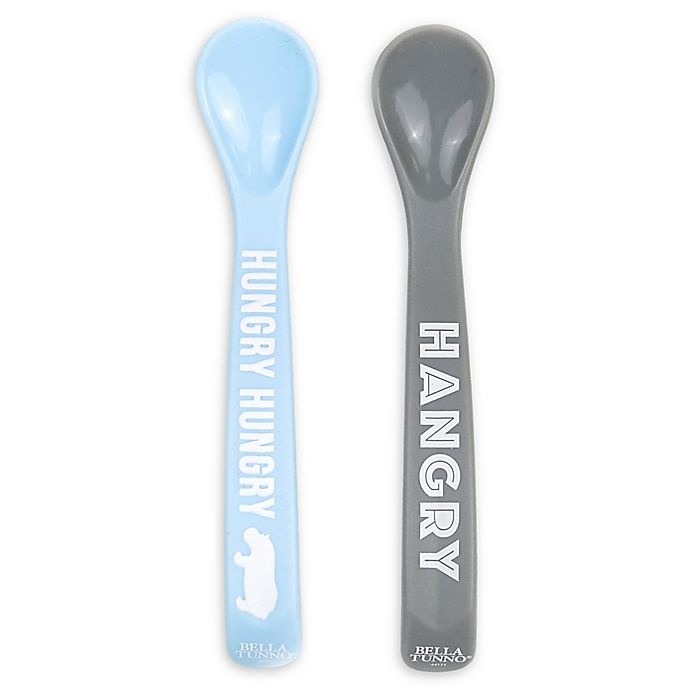 slide 1 of 1, Bella Tunno Hungry Hippo Hangry Spoon Set, 2 ct